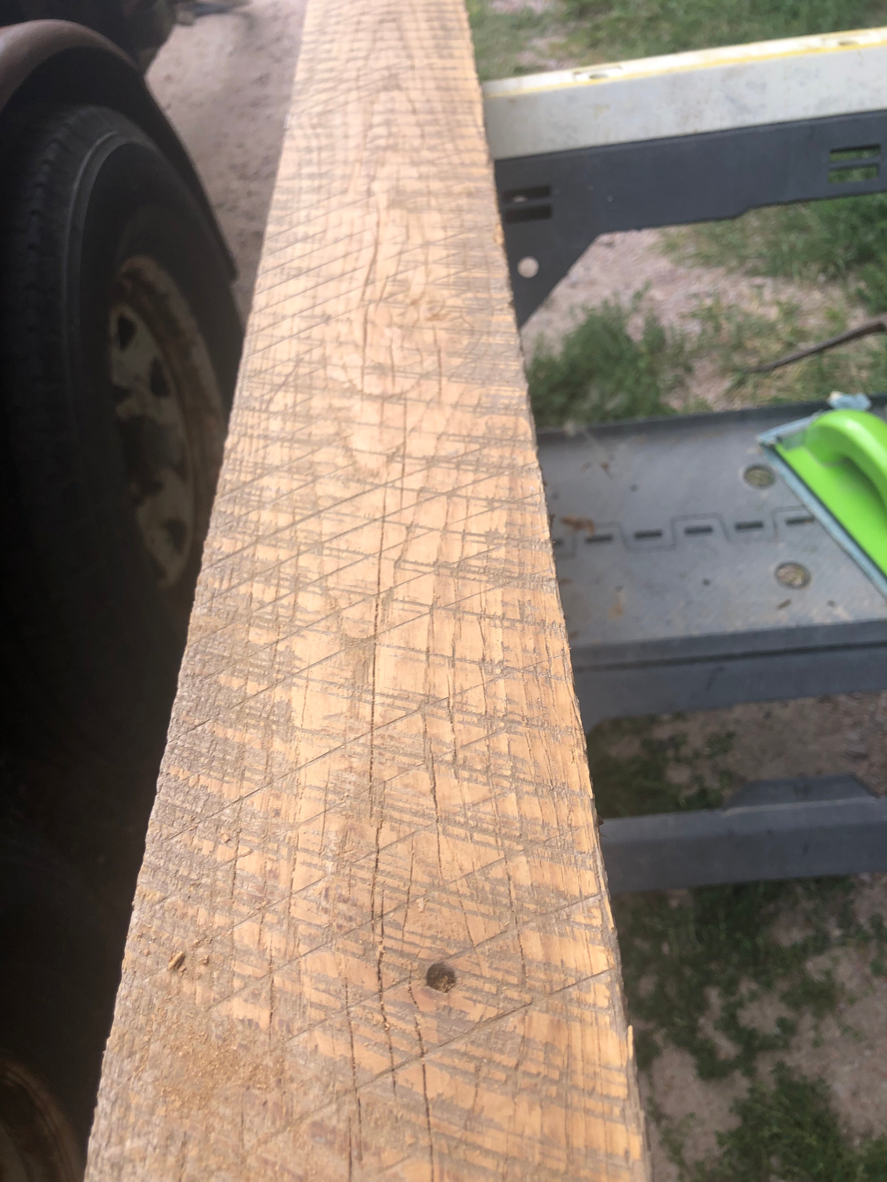 Red oak rough sawn 2” x 4” s from Mayview Missouri barn
