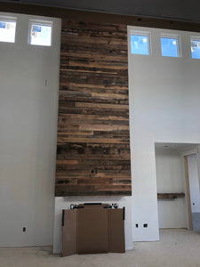 Skip planed oak accent wall materials $9.50 sq ft