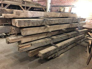 Antique rough sawn oak beams Columbia Missouri barn 50 dollars a linear foot