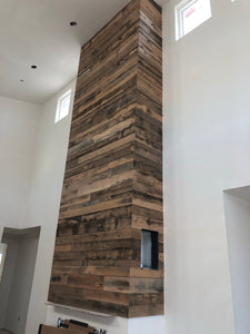 Skip planed oak accent wall materials $9.50 sq ft